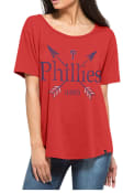 47 Philadelphia Phillies Womens Red Boyfriend Scoop
