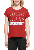 47 Chicago Cubs Womens Red SS Athleisure Lumi Tee Tee