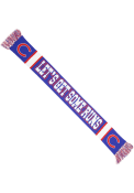Chicago Cubs 47 Rally Loud Slogan Scarf - Blue