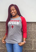 47 Chicago Bulls Womens Club Raglan Grey T-Shirt
