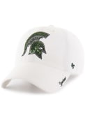 Michigan State Spartans Womens 47 Sparkle Adjustable - White