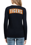 47 Detroit Tigers Womens Navy Blue Clutch Backer T-Shirt