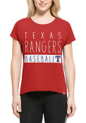 47 Texas Rangers Womens Red SS Athleisure Lumi Tee Tee