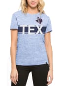 47 Texas Rangers Womens Blue Super Hero T-Shirt