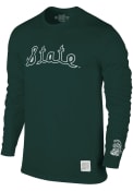 Michigan State Spartans Original Retro Brand State Fashion T Shirt - Green