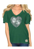 Original Retro Brand Dallas Stars Womens Green Relaxed T-Shirt