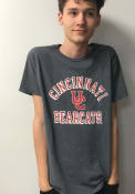 Original Retro Brand Cincinnati Bearcats Charcoal Arch Logo Fashion Tee