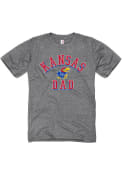 Kansas Jayhawks Grey Shadow Arc Dad Tee