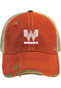 Texas Original Retro Brand Distressed Meshback Adjustable Hat - Orange