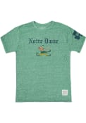 Notre Dame Fighting Irish Original Retro Brand Logo Fashion T Shirt - Green