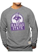 K-State Wildcats Original Retro Brand Triblend Fashion Sweatshirt - Grey