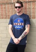 Detroit Stars Original Retro Brand Mock Twist Fashion T Shirt - Navy Blue