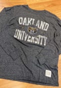 Original Retro Brand Oakland University Golden Grizzlies Black MT Fashion Tee