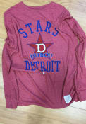 Detroit Stars Original Retro Brand Mock Twist Fashion T Shirt - Red