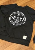 Original Retro Brand Homestead Grays Black Raglan Crew Fashion Sweatshirt