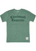 Original Retro Brand Green Cincinnati Bearcats Celtic Tonal Fashion T Shirt