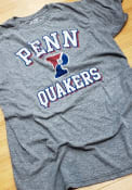 Original Retro Brand Pennsylvania Quakers Grey Team Fashion Tee