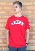 Original Retro Brand Wisconsin Badgers Red Arch Fashion Tee