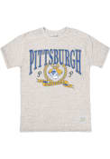 Pitt Panthers Original Retro Brand Tri Blend Fashion T Shirt - Grey