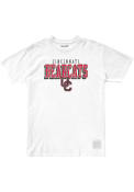 Original Retro Brand White Cincinnati Bearcats Vintage Arch Mascot Fashion T Shirt