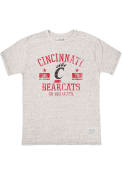 Original Retro Brand Grey Cincinnati Bearcats Triblend Number One Distressed Fashion T Shirt