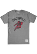 Cincinnati Bearcats Original Retro Brand Triblend Football Fashion T Shirt - Grey
