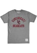Original Retro Brand Grey Cincinnati Bearcats Triblend Number One Fashion T Shirt