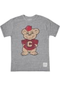 Cincinnati Bearcats Original Retro Brand Triblend Bear Logo Fashion T Shirt - Grey