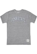 Penn State Nittany Lions Original Retro Brand Arched Name Fashion T Shirt - Grey