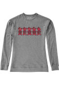 Cincinnati Bearcats Womens Original Retro Brand Haachi Crew Sweatshirt - Grey