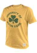 Notre Dame Fighting Irish Mock Twist Fashion T Shirt - Gold