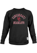 Original Retro Brand Mens Black Cincinnati Bearcats Number One Graphic Fashion Sweatshirt