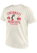 Original Retro Brand White Cincinnati Bearcats Triblend Number One Distressed Fashion T Shirt