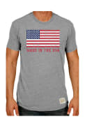 Original Retro Brand Americana Grey Flag Made In The USA Short Sleeve T Shirt