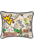 West Virginia Mountaineers 16x20 Embroidered Pillow