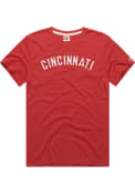 Cincinnati Reds Homage Arch Name Fashion T Shirt - Red