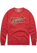 St Louis Cardinals Homage Coop Logo Fashion Sweatshirt - Red