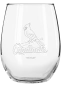 St Louis Cardinals 15oz Etched Stemless Wine Glass