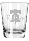 Philadelphia Phillies 15oz Etched Rock Glass