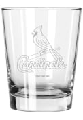 St Louis Cardinals 15oz Etched Rock Glass