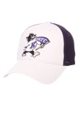 Willie The Wildcat White K-State Wildcats Big Rig Adjustable Hat