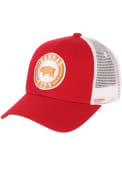 Kansas City Zephyr Round Pig Big Rig Adjustable Hat - Red