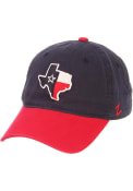 Texas State Outline with Flag Scholarship Adjustable Hat - Navy Blue