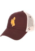 Wyoming Cowboys University Meshback Adjustable Hat - Brown