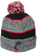 Grey Cincinnati Bearcats Jackson Cuff Pom Mens Knit Hat