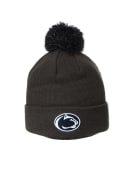 Penn State Nittany Lions Cuff Pom Knit - Charcoal