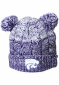 K-State Wildcats Womens Zephyr Annapolis Two Pom Knit - Purple