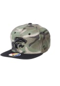 Green K-State Wildcats Commander Staple Youth Snapback Hat