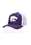 Purple K-State Wildcats Fanstand Meshback Flex Hat