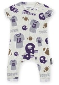 K-State Wildcats Baby Cadence Football One Piece - Purple